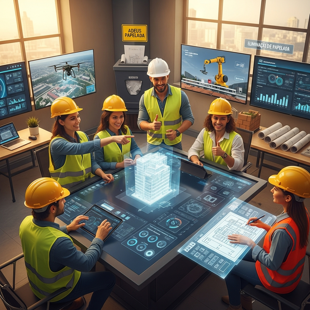 IA na Construção Civil: Eliminando Papelada e Otimizando o Controle