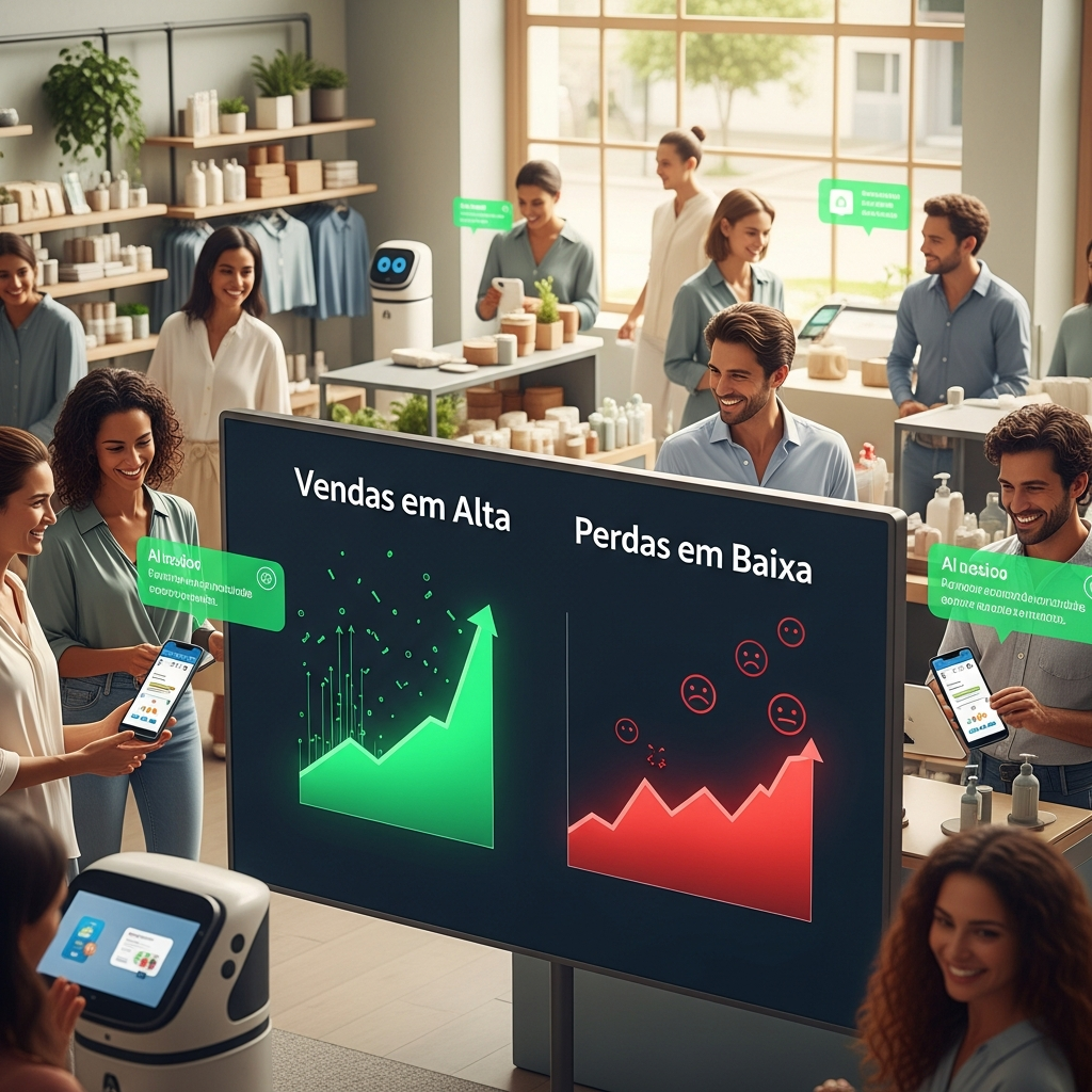 Inteligência Artificial no Varejo: Vendas em Alta e Perdas em Baixa