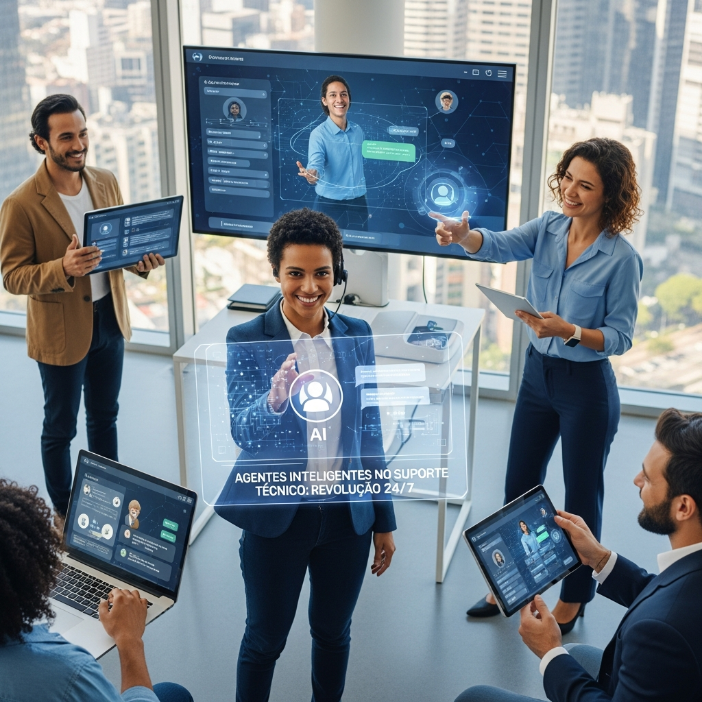 Agentes Inteligentes no Suporte Técnico: Revolução 24/7